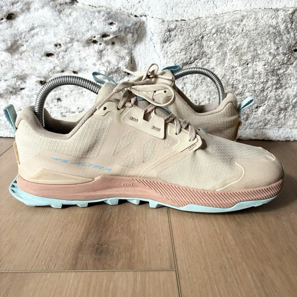 Altra Lone Peak 7 Zero Drop Minimalist Trail Running Hiking Shoes Tan Womens 9